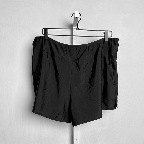 Kona Sol Womenʻs Plus Size Black Bathing Suit Swim Shorts 2X - Picture 3 of 3